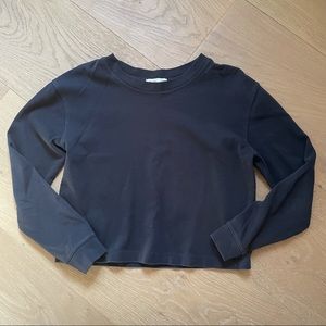 Zara black crew neck sweater